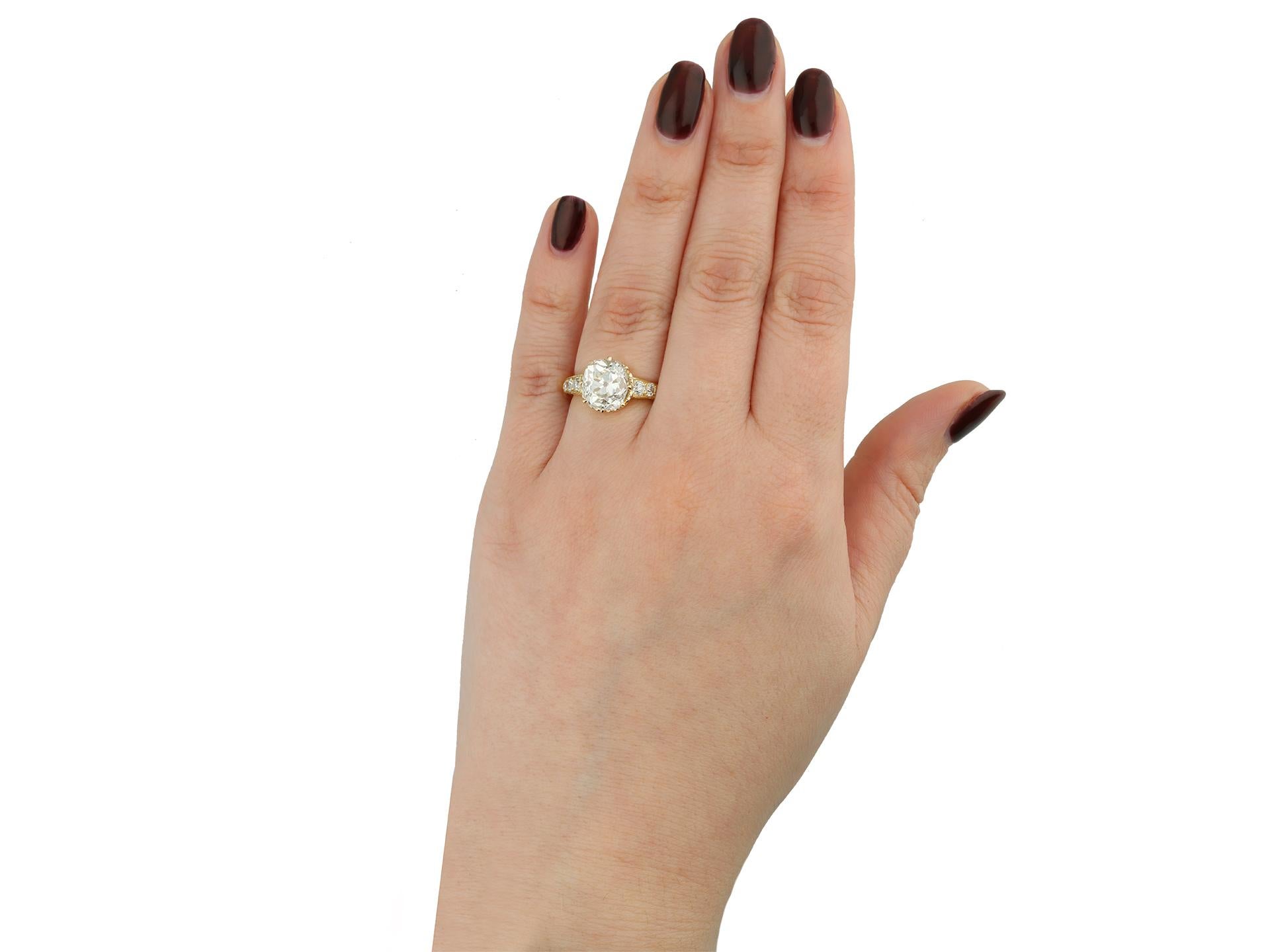 Solitär-Diamantring aus alter Mine, um 1900 im Zustand „Gut“ im Angebot in London, GB