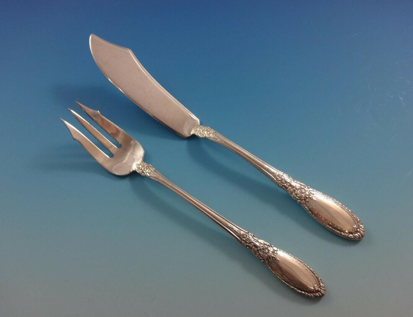 Old Mirror by Towle Sterling Silber Besteck für 8 Set 52 Pieces im Zustand „Hervorragend“ im Angebot in Big Bend, WI