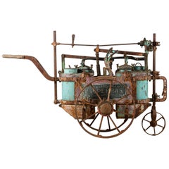 Old Mobile Sulphating Machine to Treat the Vine, Ets Perras, France, 1920-1930