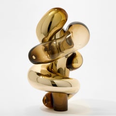 Old Money - Closer No 97, a gold handblown glass sculpture by Markus Emilsson