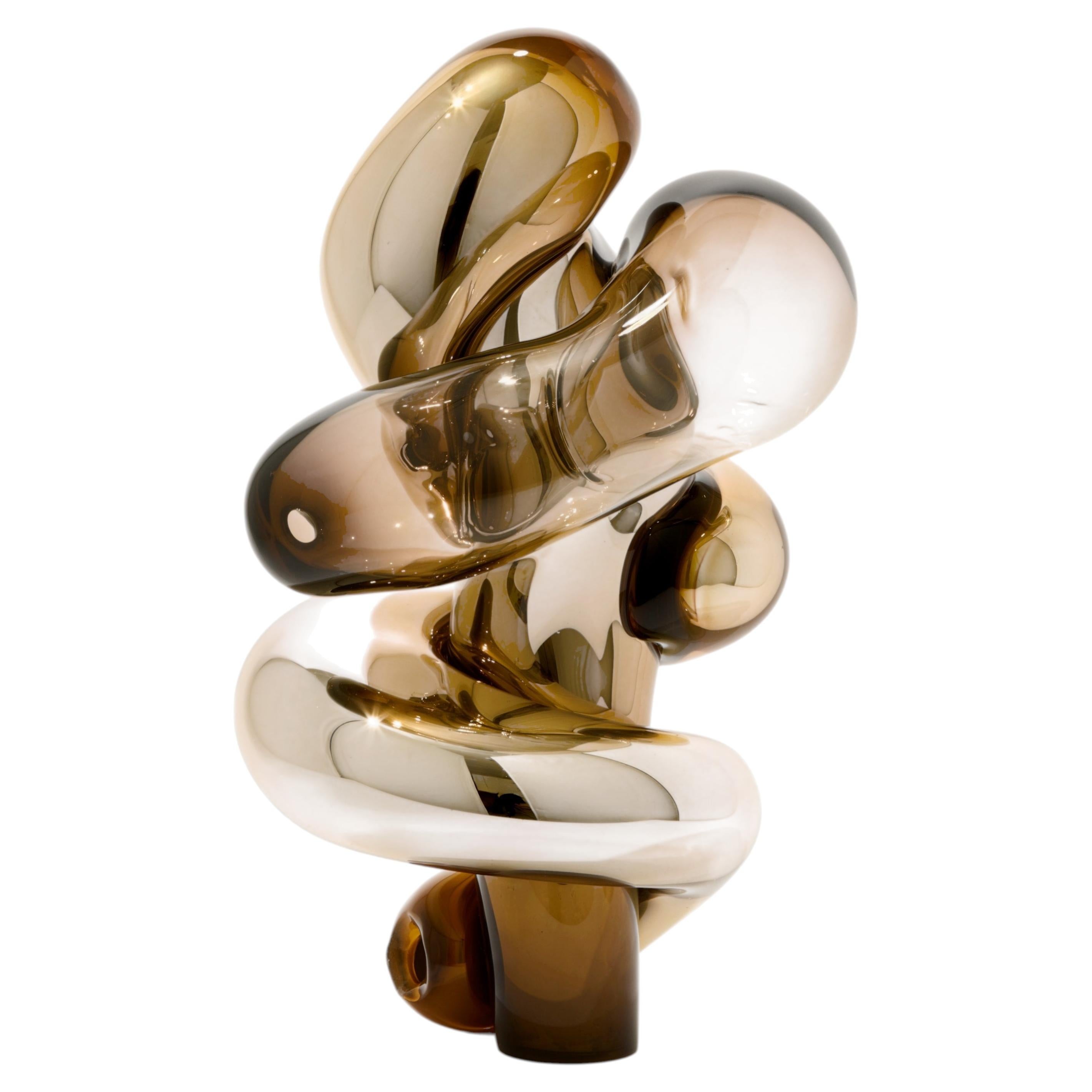 Old Money - Closer No 97, a gold handblown glass sculpture by Markus Emilsson