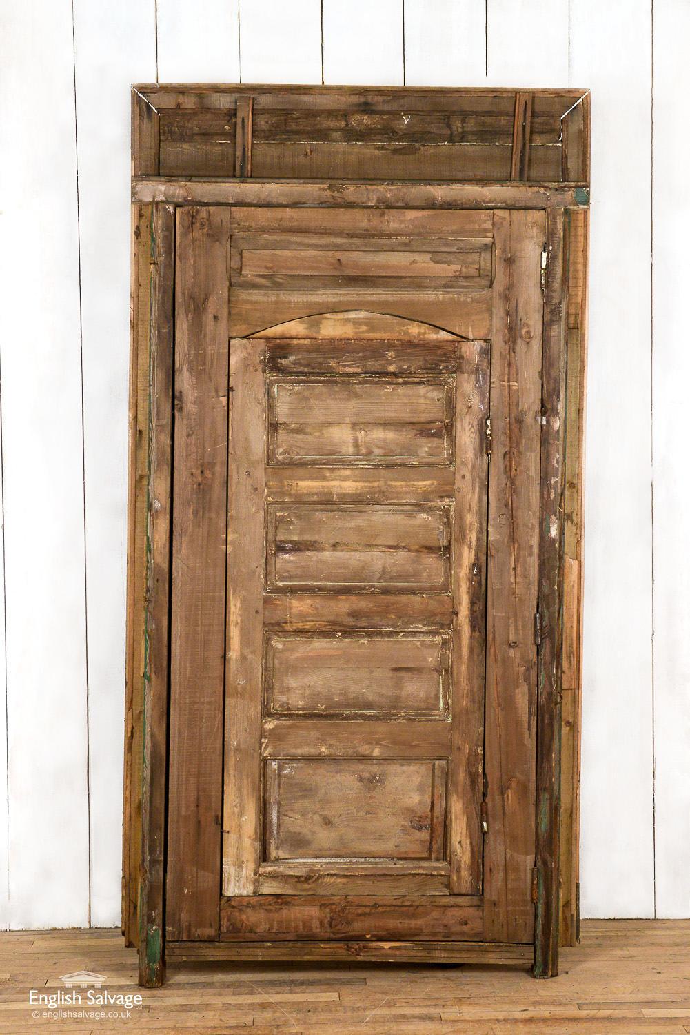 Old Moroccan Door in Frame with Wicket Gate, 20th Century For Sale 1