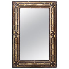 Old Moroccan Rectangular Camel Bone Mirror, MD28