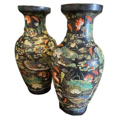 Old Multicolored Chinese Vases
