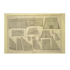 Old Nautical Print from the Panckoucke Encyclopédie Nautical Subject 1780 circa