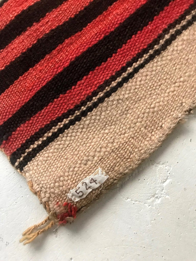 Old Navajo Banded Blanket Diyog Weaving For Sale 5