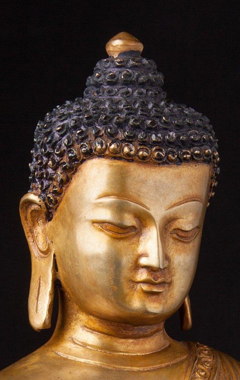 Old Nepali Buddha-Statue aus Nepal im Angebot 4