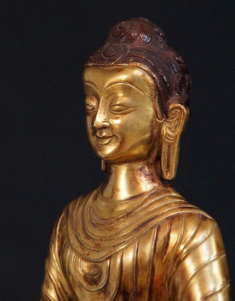Old Nepali Buddha Statue from Nepal Original Buddhas For Sale 4
