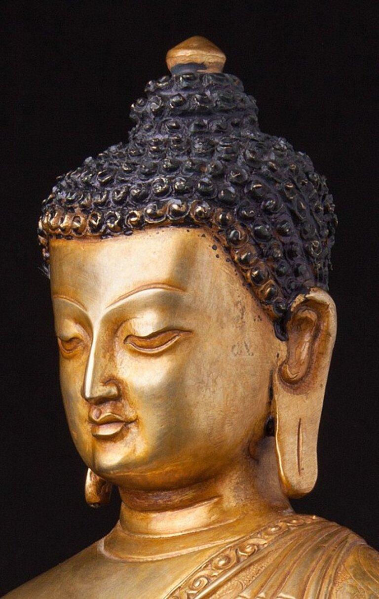 Old Nepali Buddha-Statue aus Nepal im Angebot 6