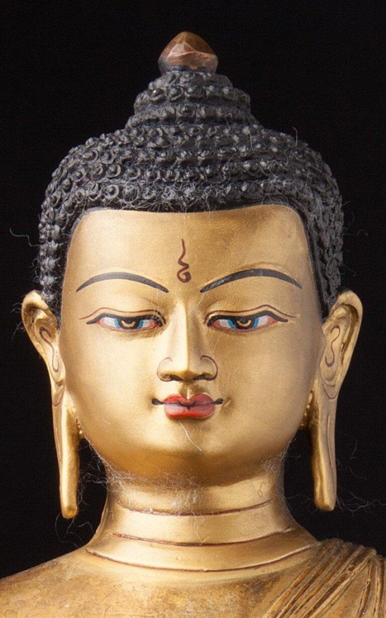 Alte Nepali-Buddha-Statue aus Nepal  Original-Buddhas (Nepalesisch) im Angebot