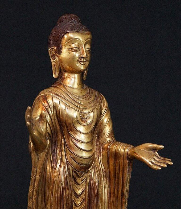 Old Nepali Buddha Statue from Nepal Original Buddhas For Sale 1