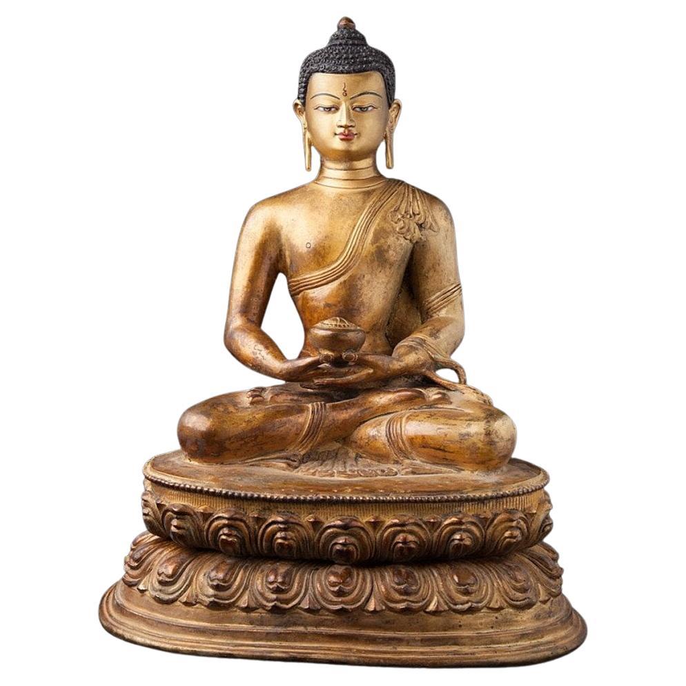Vieille statue de Bouddha népalais du Népal  Bouddhas originaux en vente