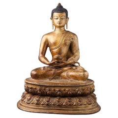 Vieille statue de Bouddha népalais du Népal  Bouddhas originaux