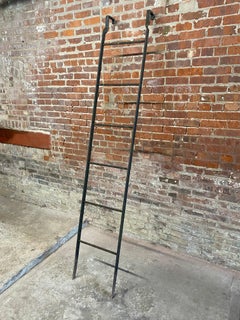 Old New York Industrial Iron Water Tower Ladder