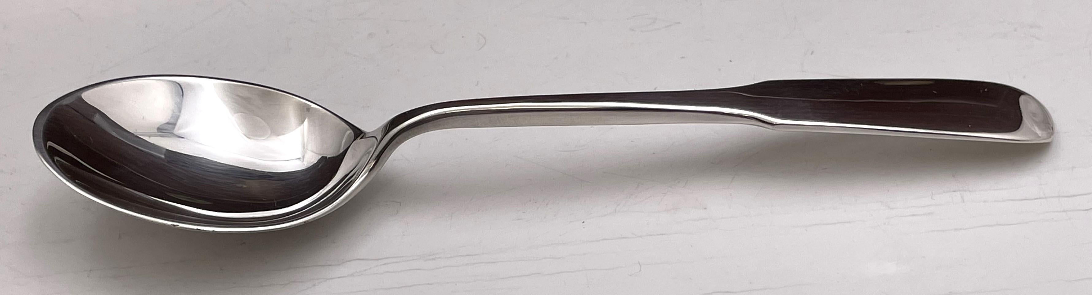 Old Newbury Crafters Juego de cubiertos Moulton de 160 piezas de plata de ley estilo Jensen en venta 5