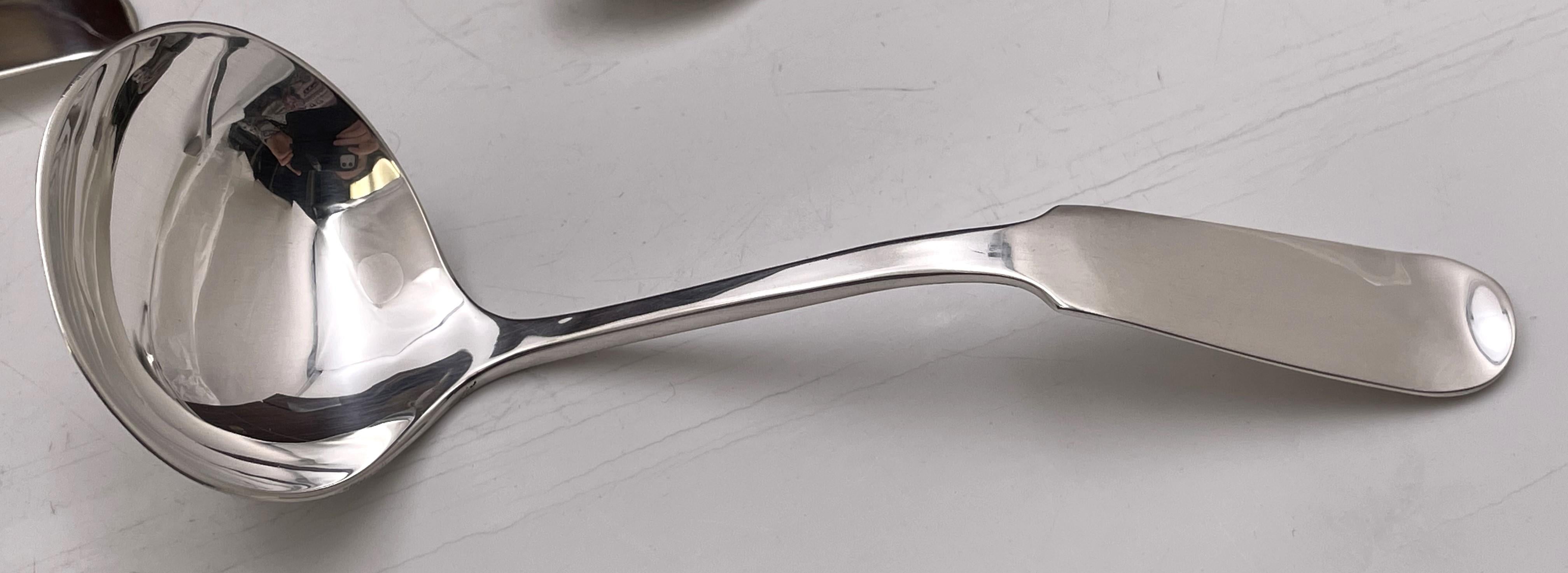 Old Newbury Crafters Juego de cubiertos Moulton de 160 piezas de plata de ley estilo Jensen en venta 8