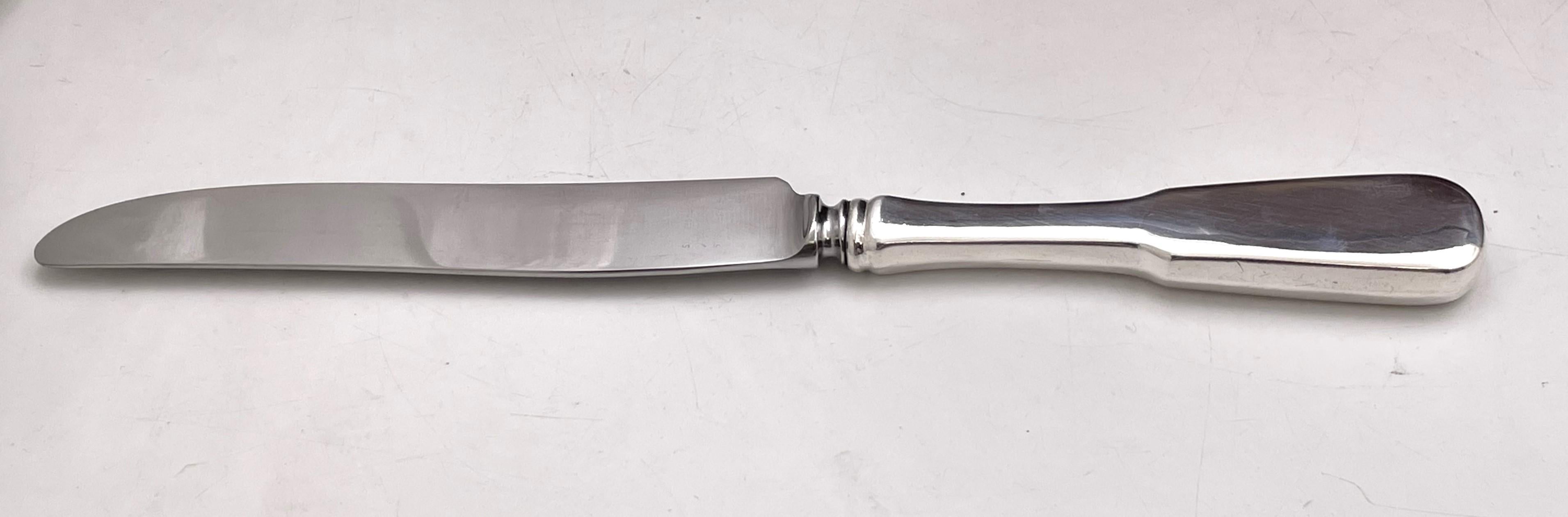 Old Newbury Crafters Juego de cubiertos Moulton de 160 piezas de plata de ley estilo Jensen Hecho a mano en venta