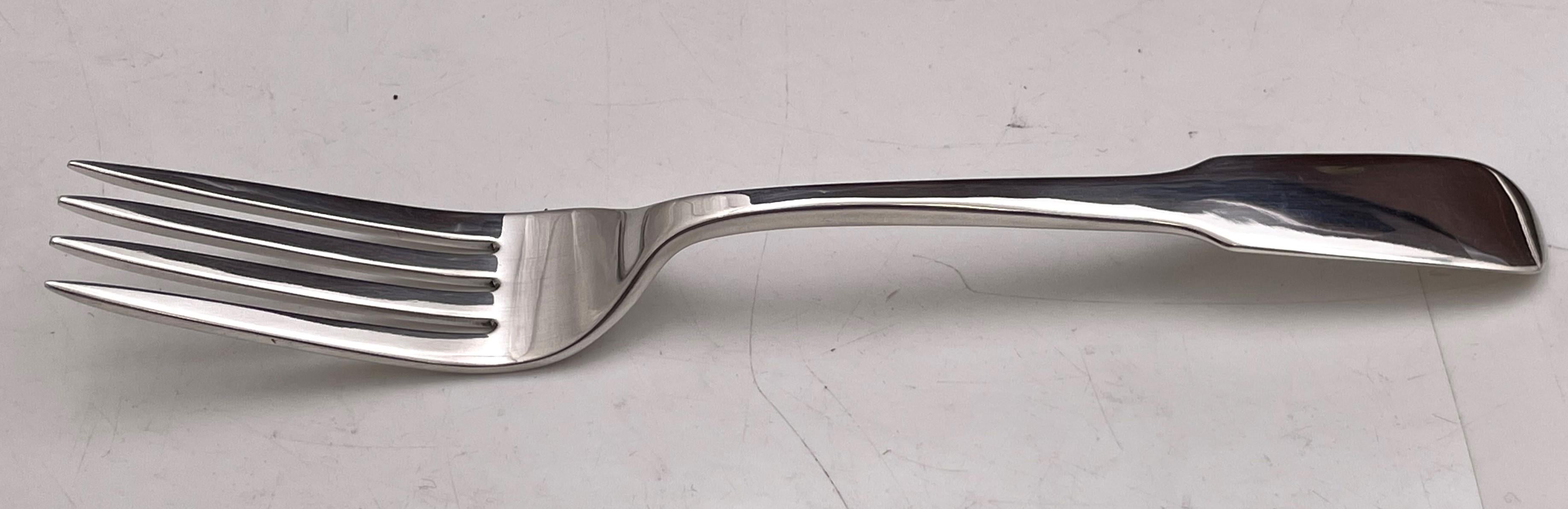 Old Newbury Crafters Juego de cubiertos Moulton de 160 piezas de plata de ley estilo Jensen siglo XX en venta