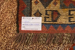 Hand-Woven Turkish Carpet, Wool, Minimalist Design, Mid-20th Century