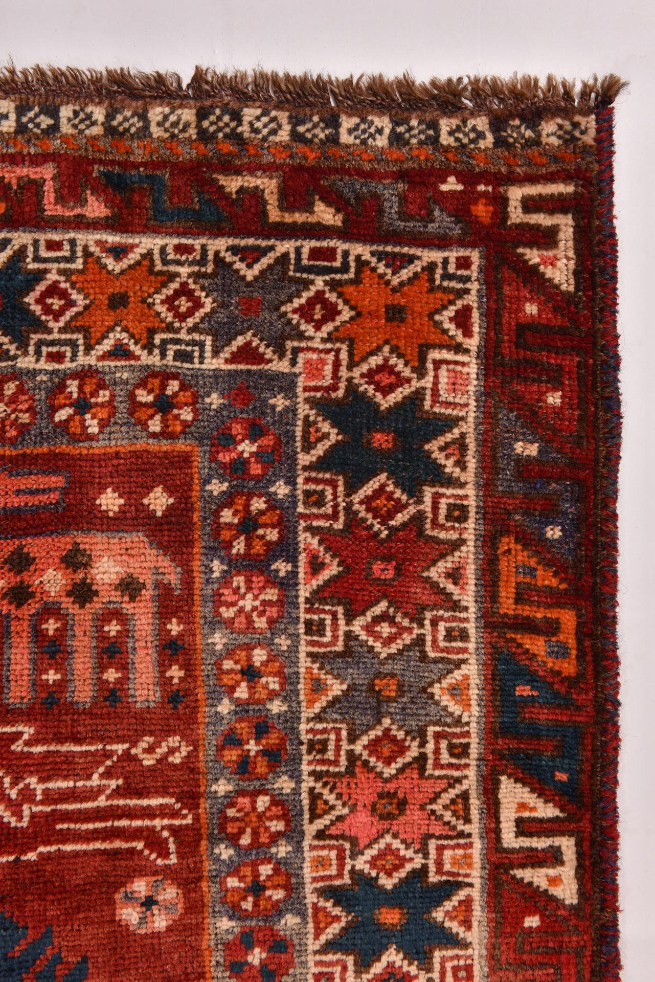 Old Nomadic Carpet from My Private Collection In Excellent Condition For Sale In Alessandria, Piemonte