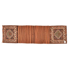 Mid-20th Century Hand-Knotted Wool Runner, Central Asian Design, 1940