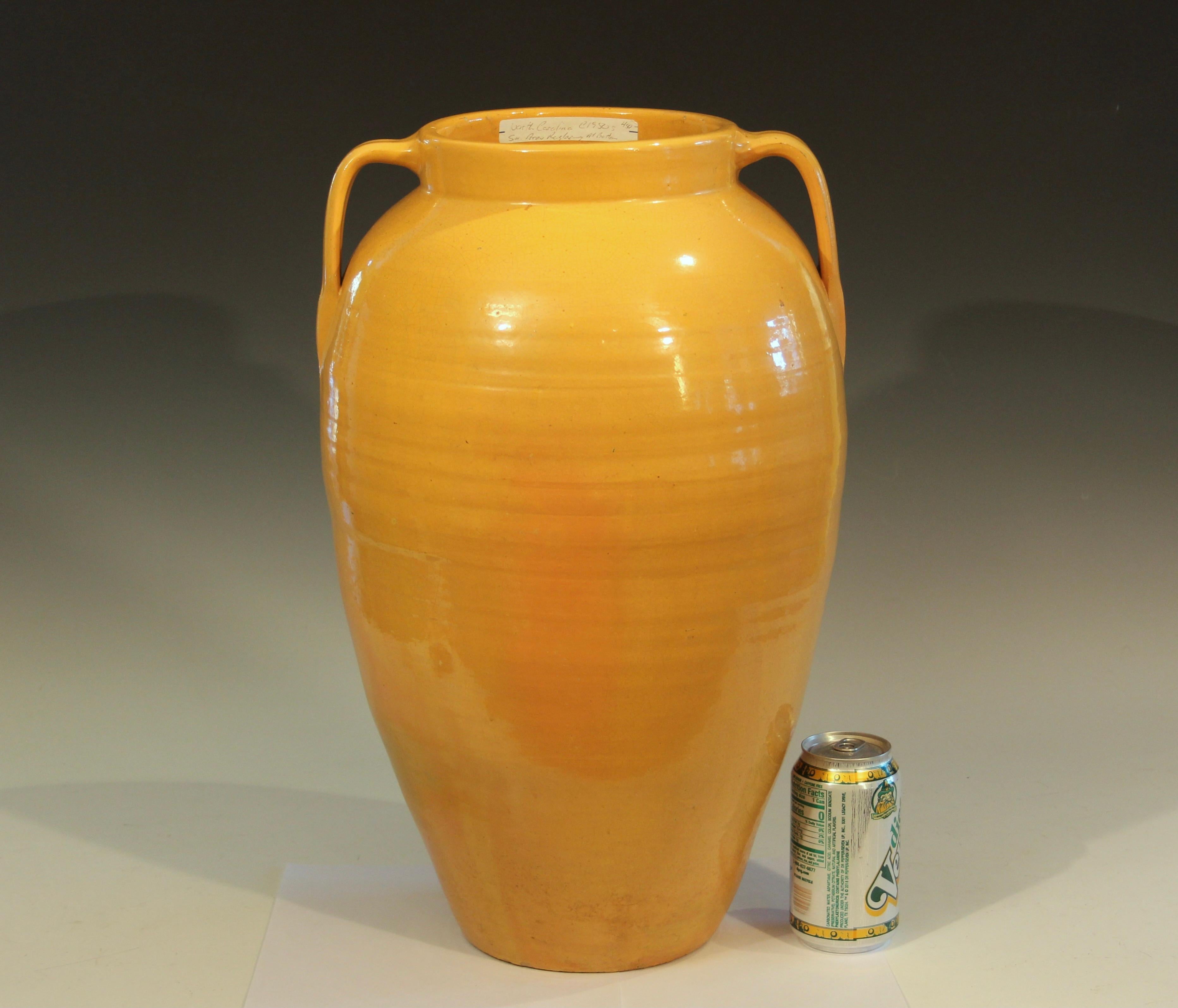 Old North Carolina Vase Pottery JB Cole Catalog Folk Yellow Floor Porch W156-19