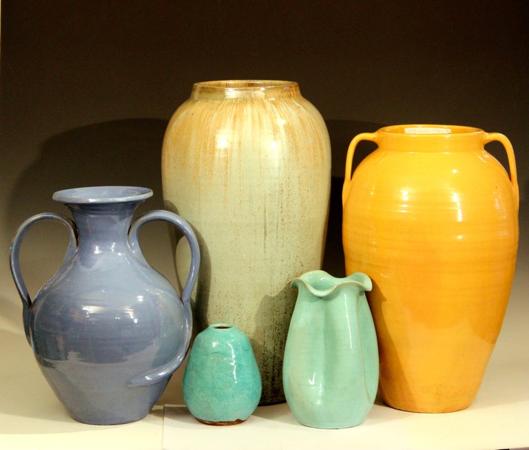 Old North Carolina Vase Pottery JB Cole Catalog Folk Yellow Floor Porch