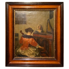Altes Ölgemälde, um 1900, auf Leinwand