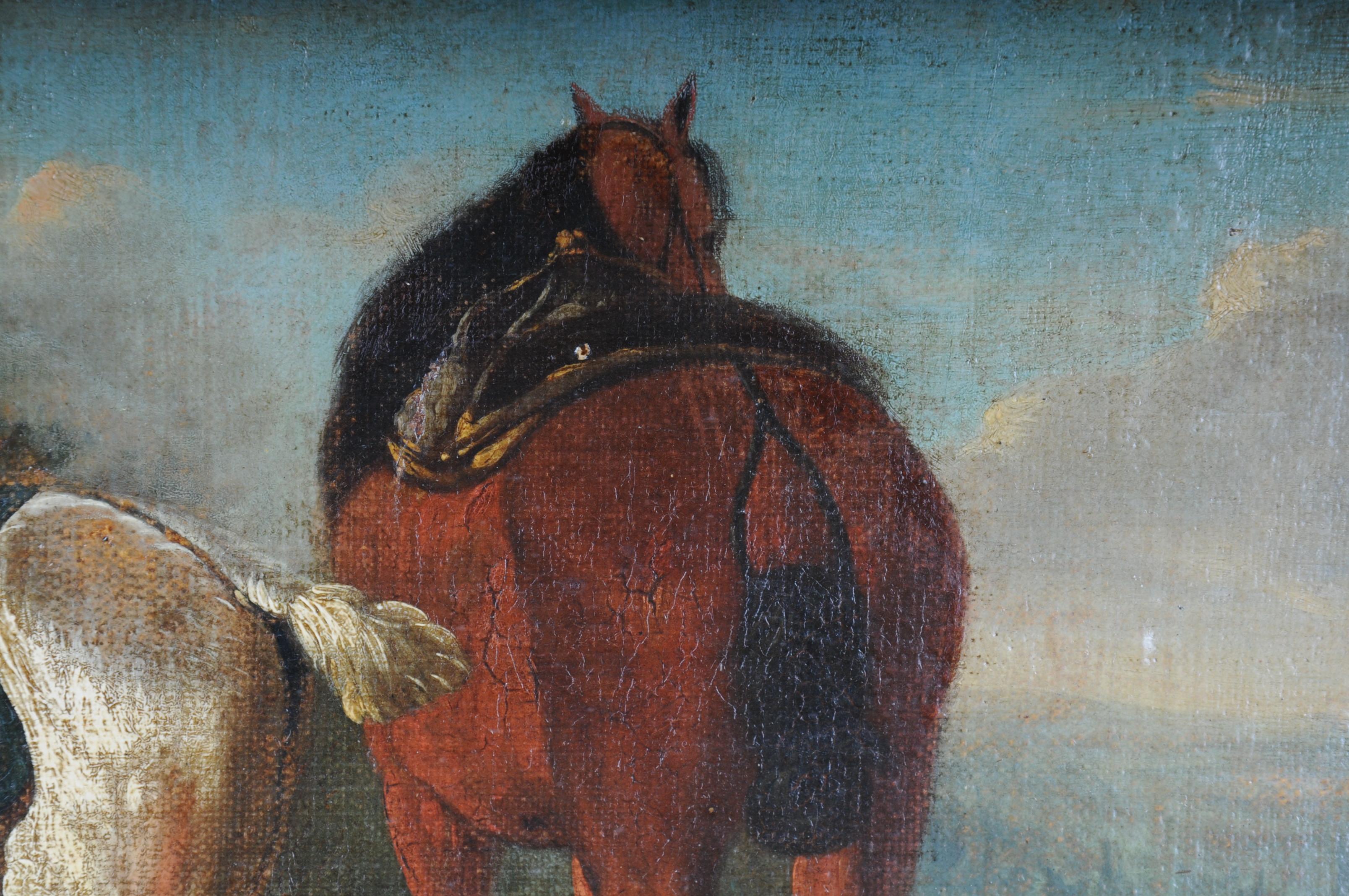 horse painting old