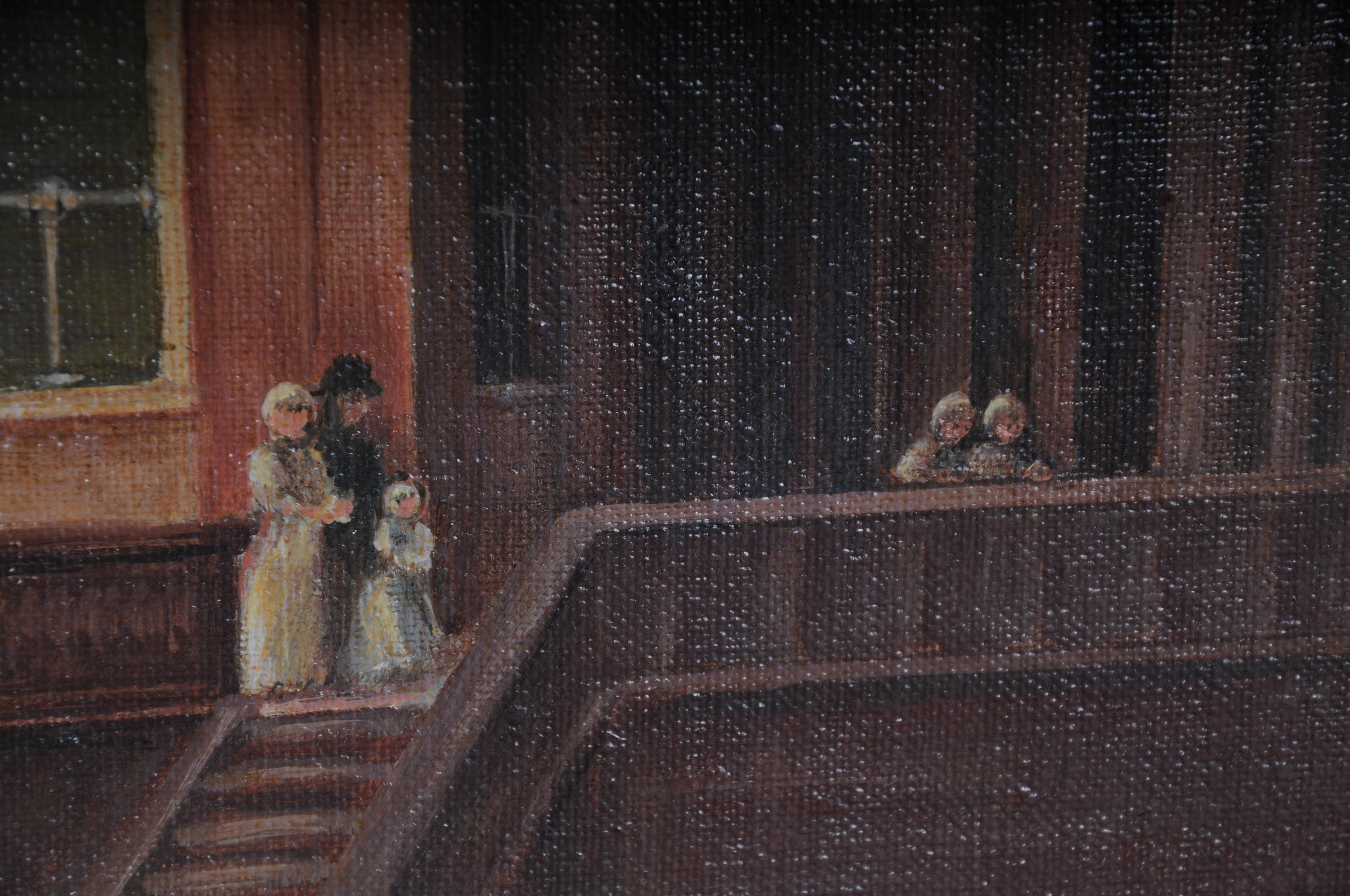 Altes Ölgemälde des Marmorpalais bei Potsdam nach Carl Daniel Freydanck im Angebot 3
