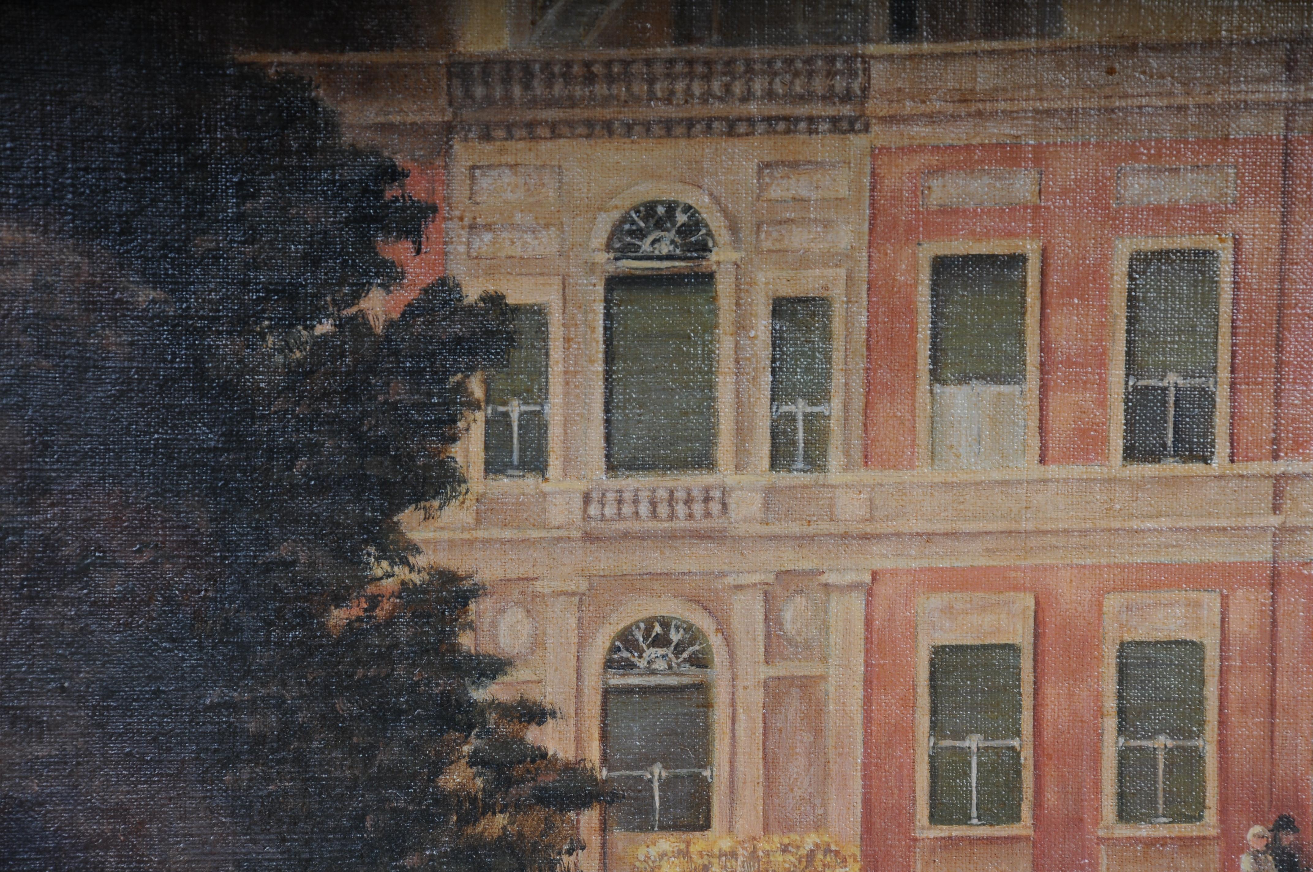 Altes Ölgemälde des Marmorpalais bei Potsdam nach Carl Daniel Freydanck im Angebot 7