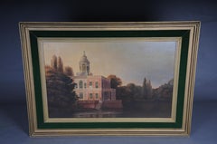 Altes Ölgemälde des Marmorpalais bei Potsdam nach Carl Daniel Freydanck