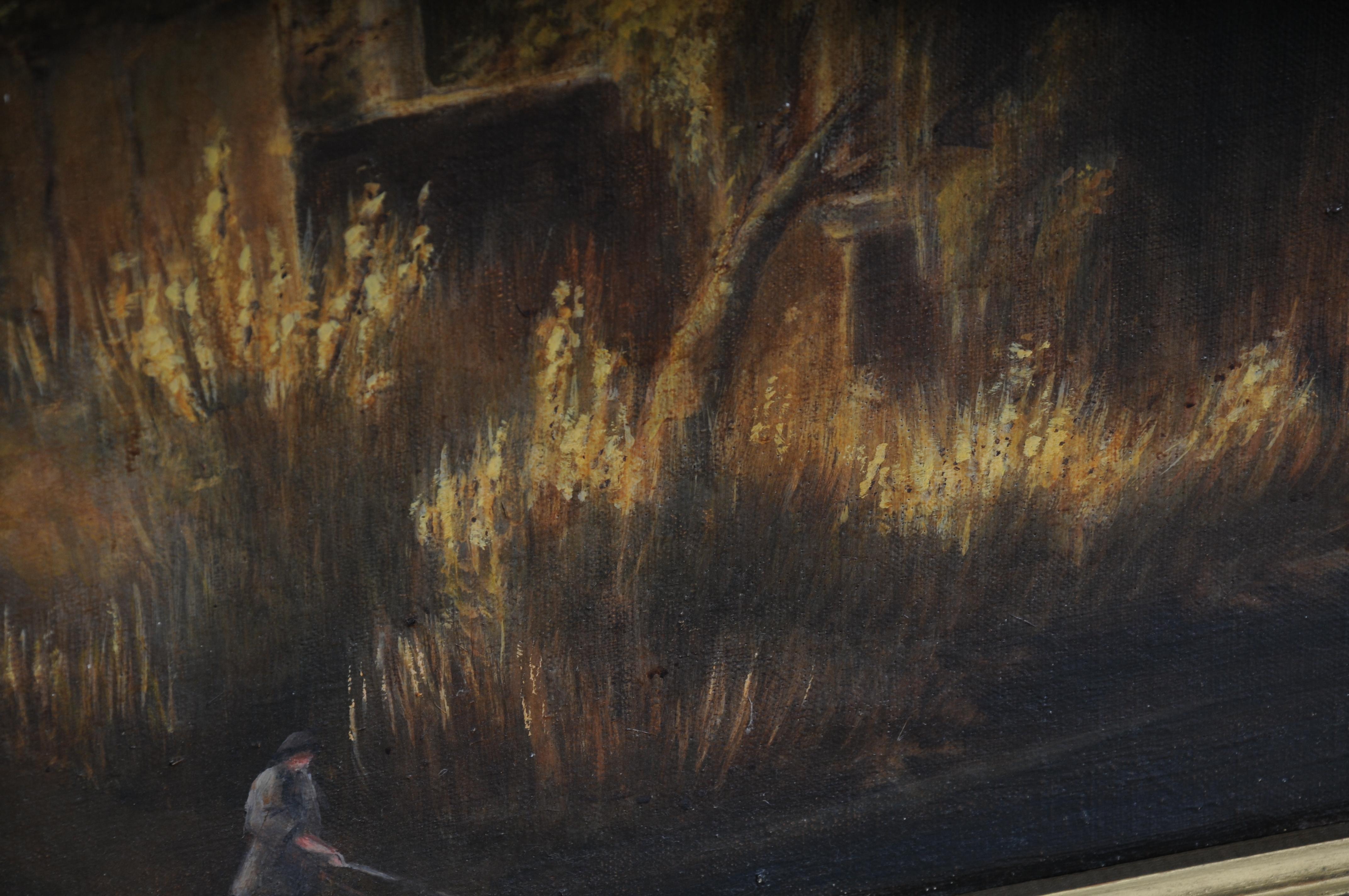 Ancienne peinture à l'huile, la maison de jardin à Charlottenhof d'après Carl Daniel Freydanck en vente 8