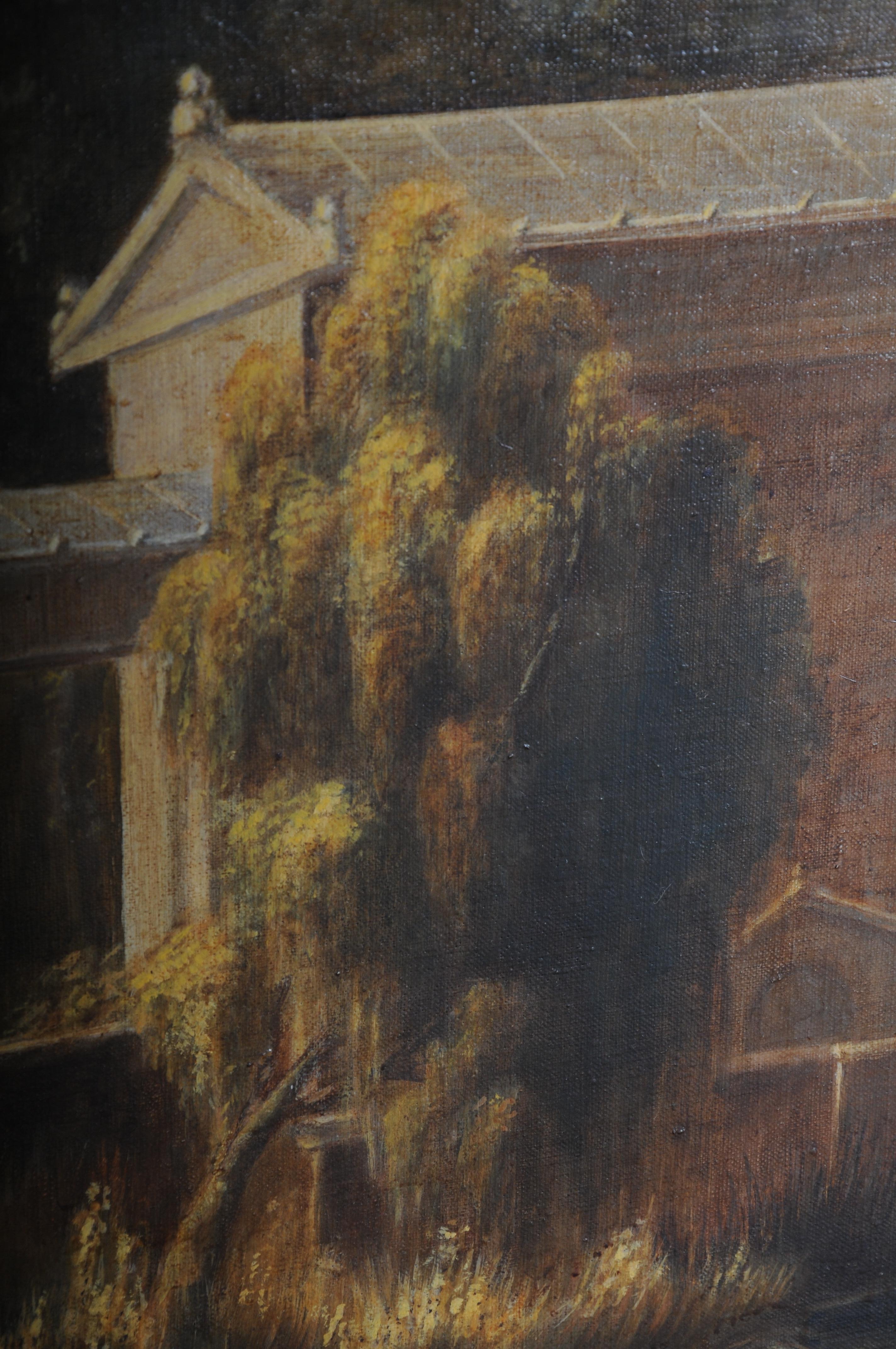 Ancienne peinture à l'huile, la maison de jardin à Charlottenhof d'après Carl Daniel Freydanck en vente 9