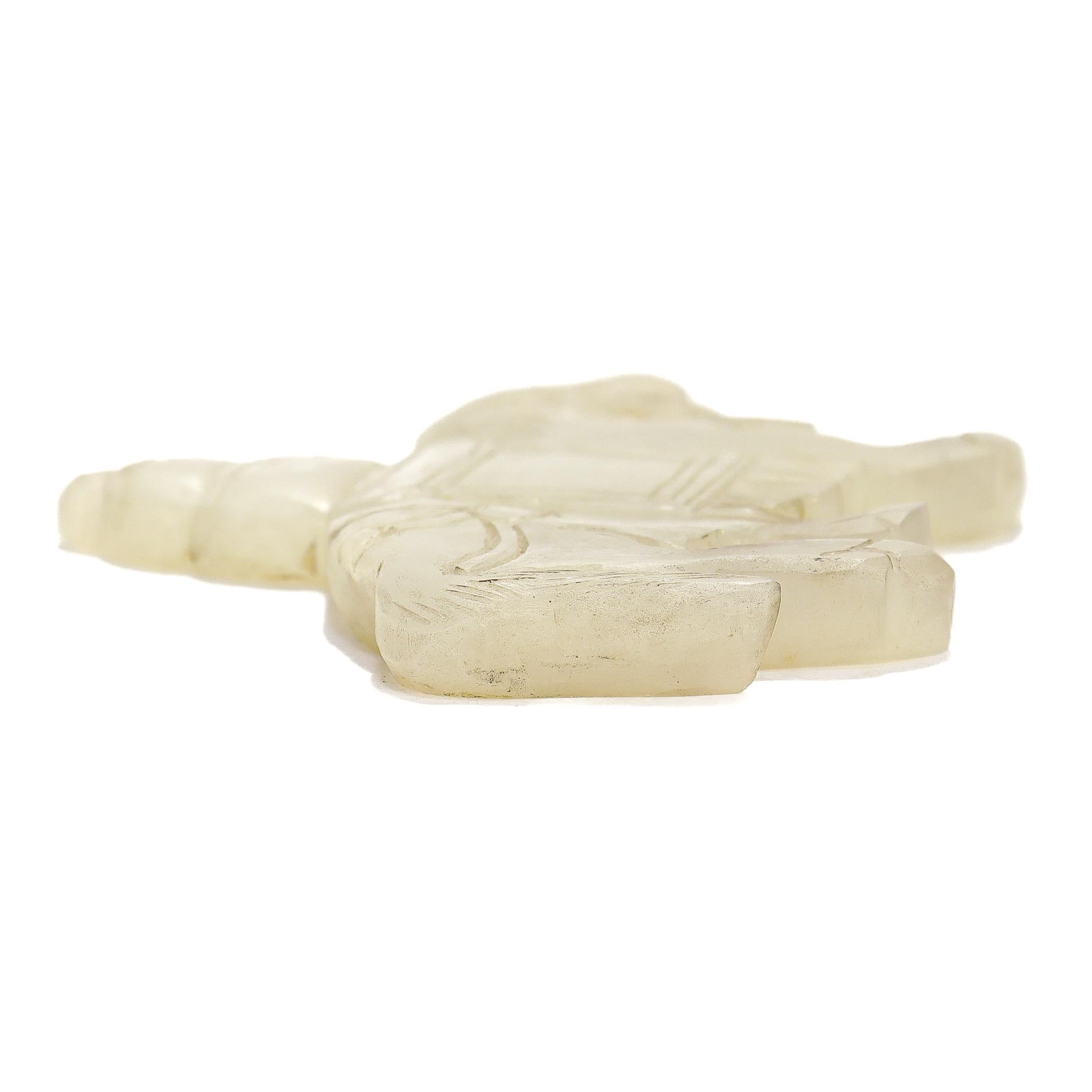 Old or Antique Chinese Jade Carving of a Pack Yak For Sale 4
