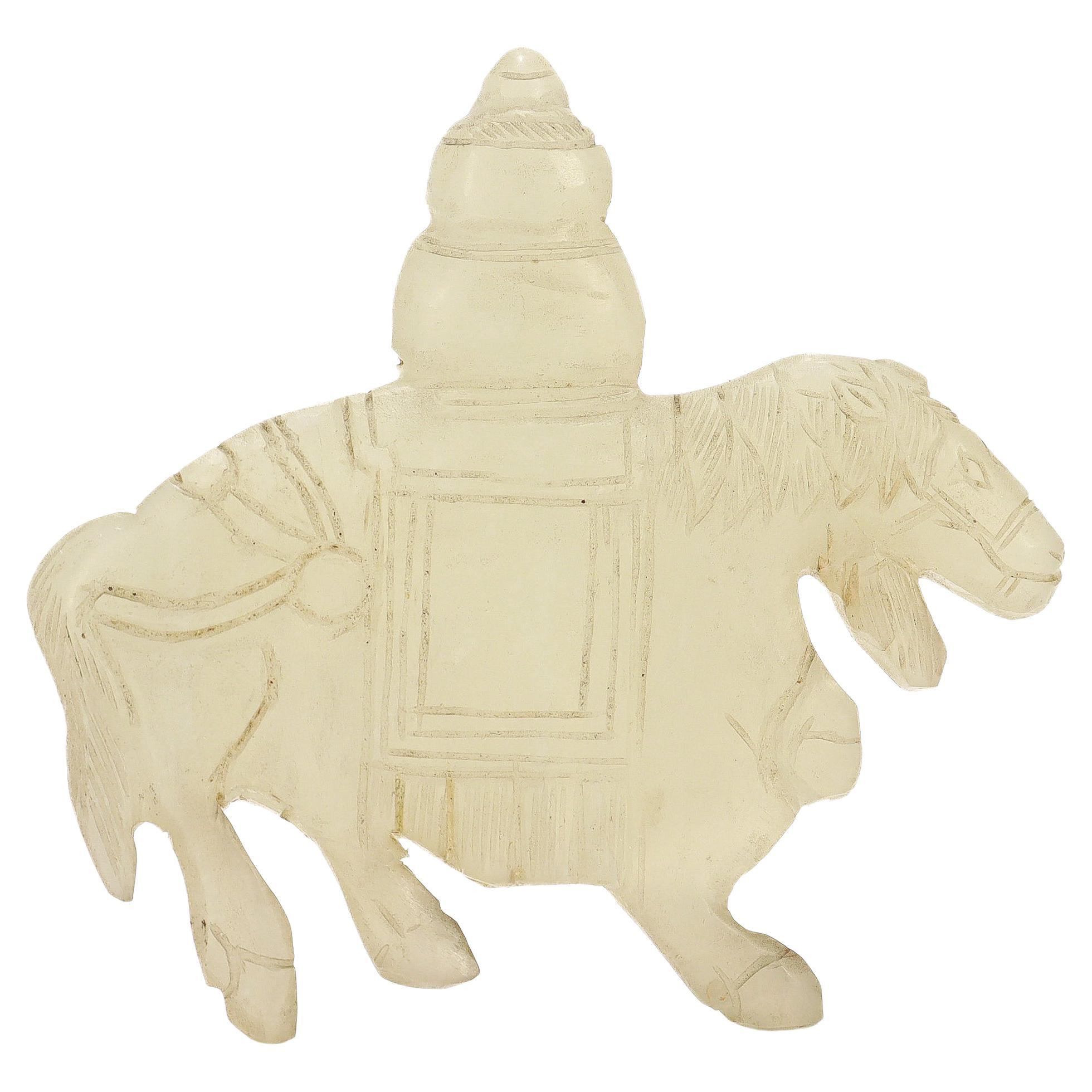 Old or Antique Chinese Jade Carving of a Pack Yak For Sale