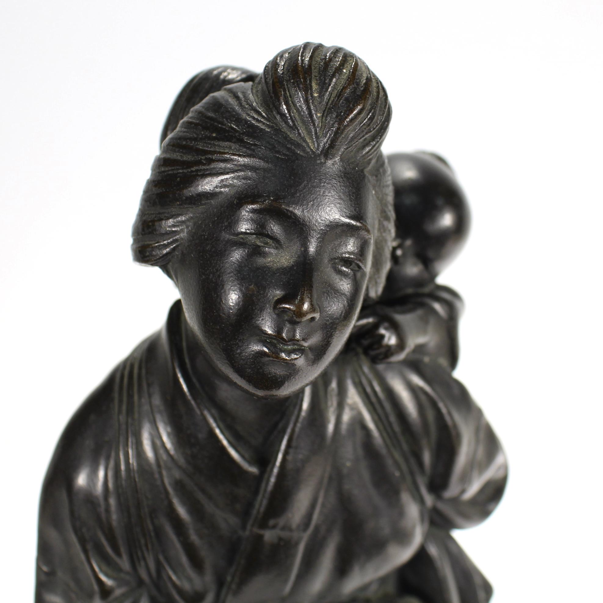 japanese bronze sculpture