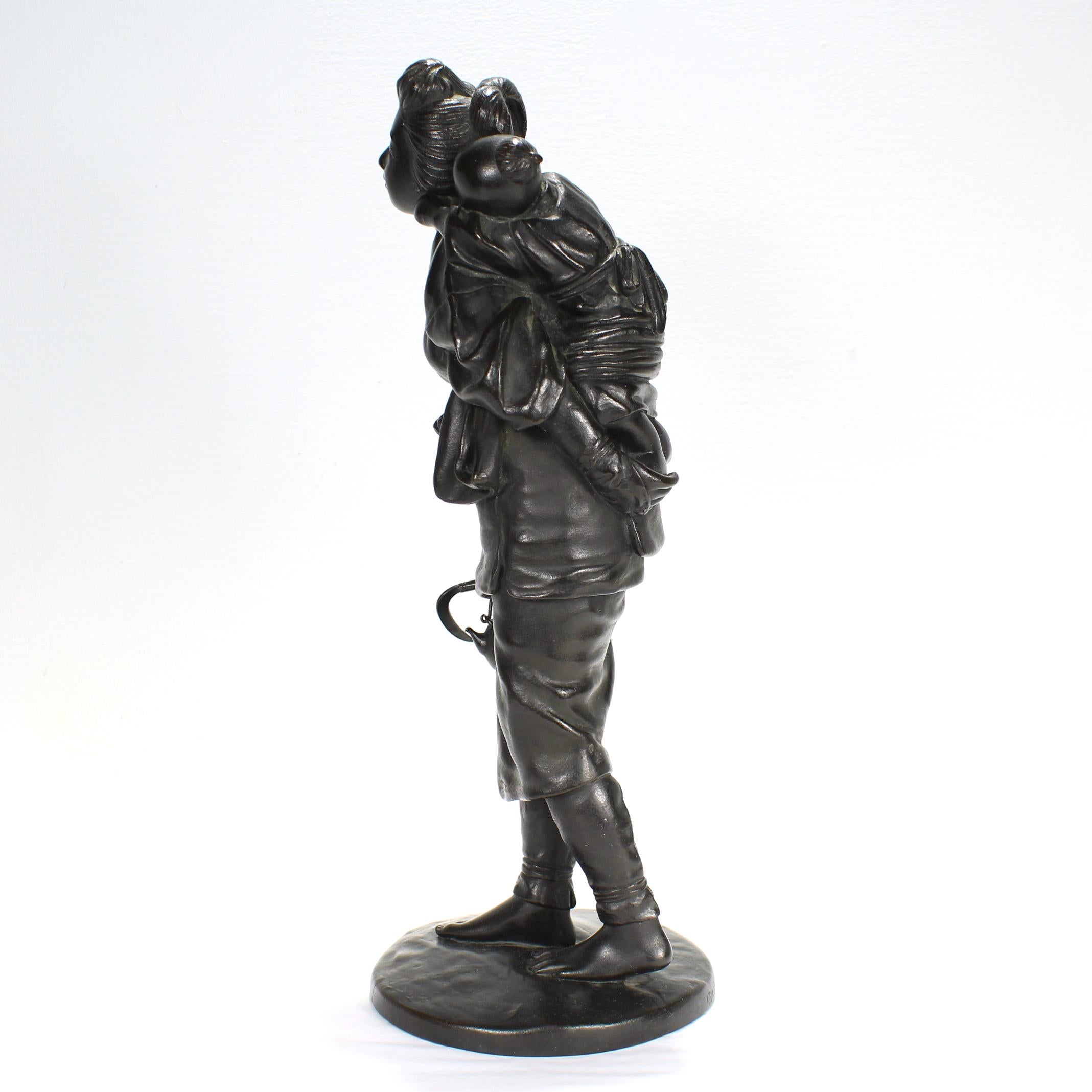 japanese bronze figures