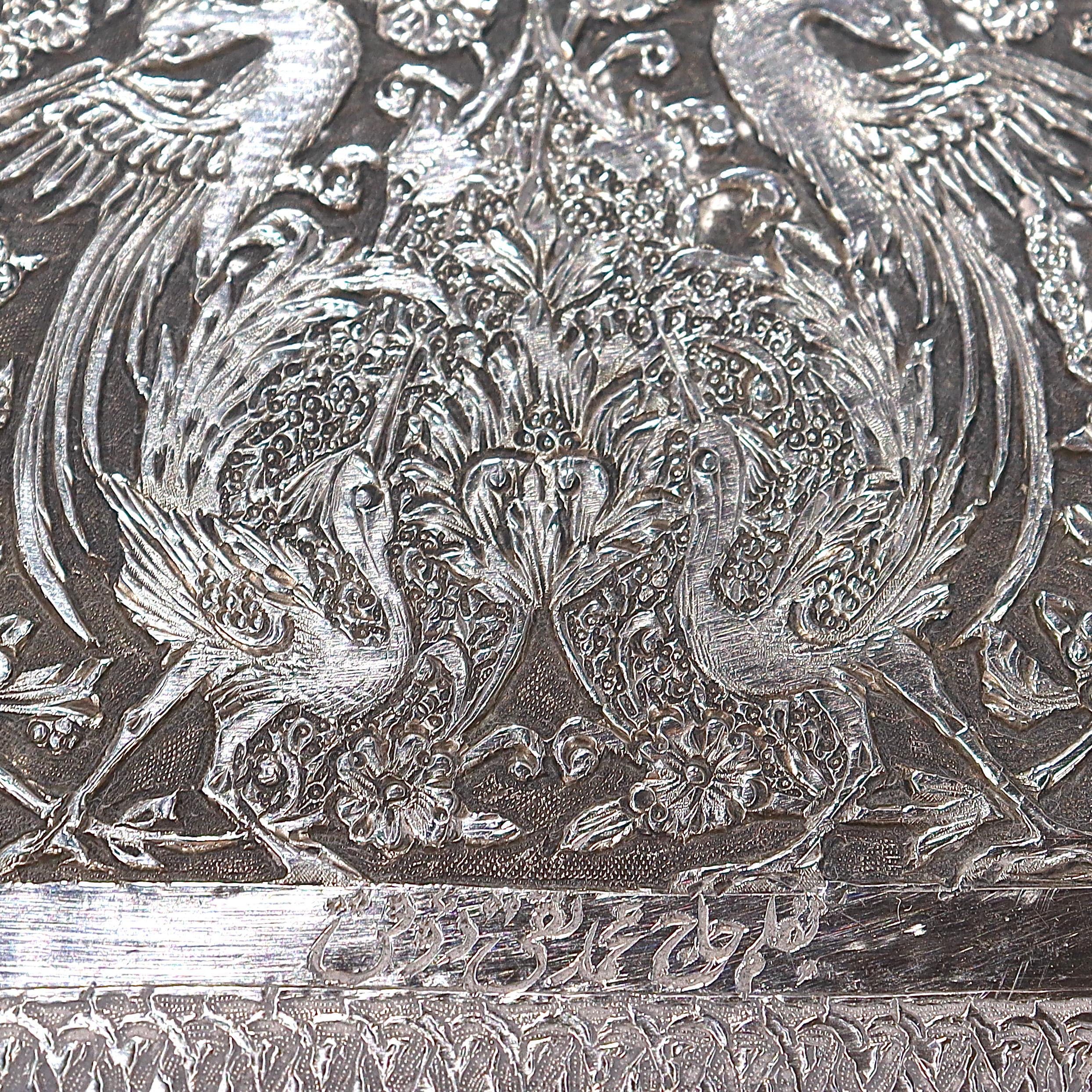 persian silver tray