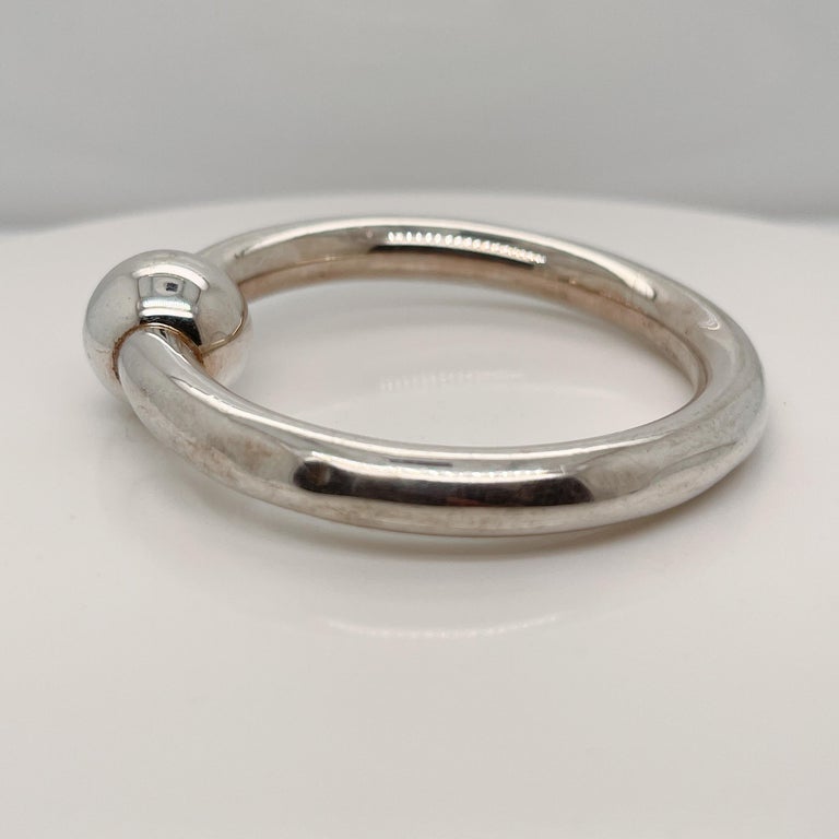 Old or Antique Tiffany and Co. Sterling Silver Baby Teething Ring For