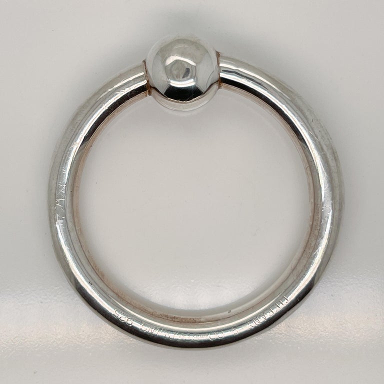 Old or Antique Tiffany and Co. Sterling Silver Baby Teething Ring For