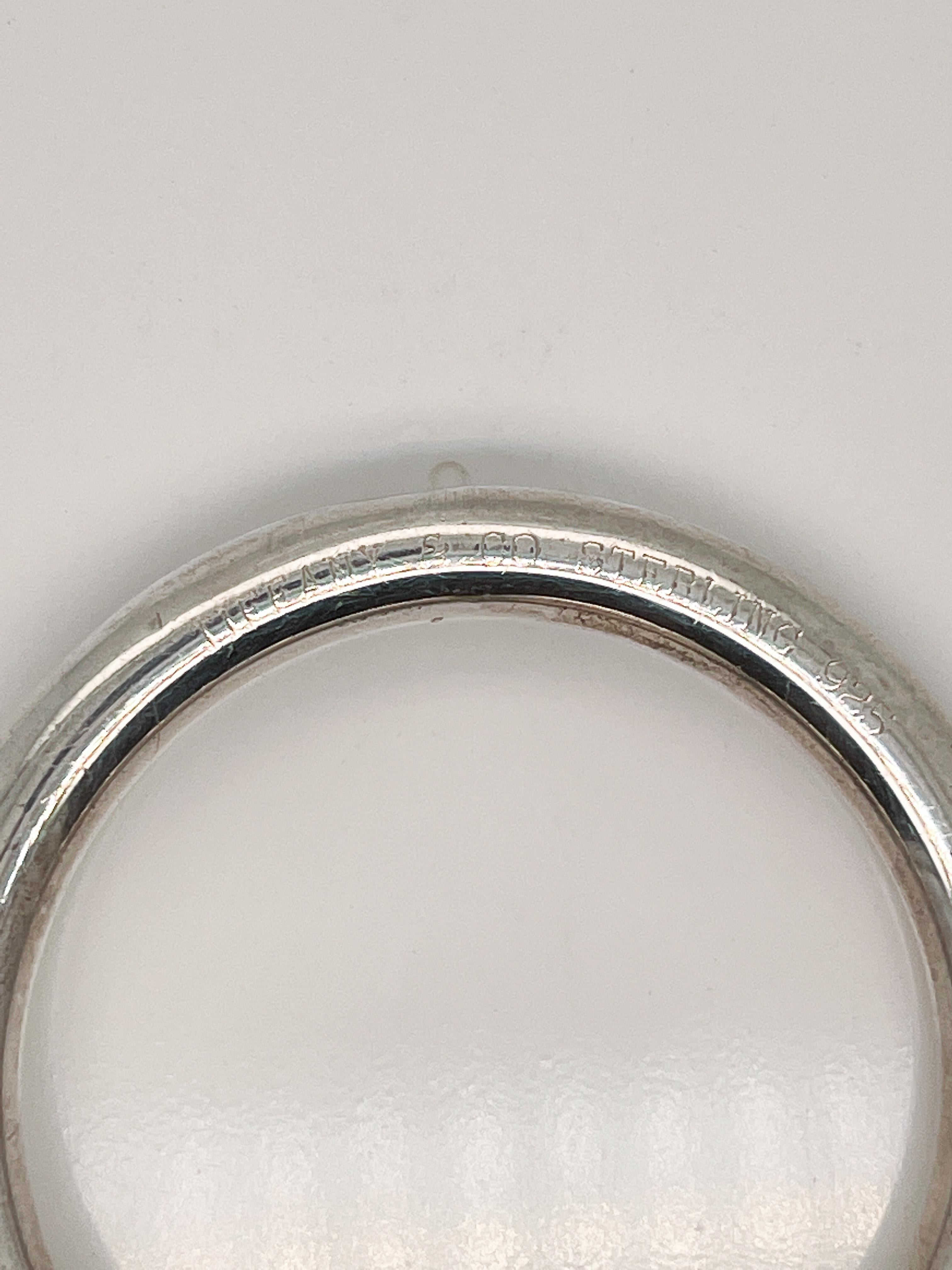 Women's or Men's Old or Antique Tiffany & Co. Sterling Silver Baby Teething Ring For Sale