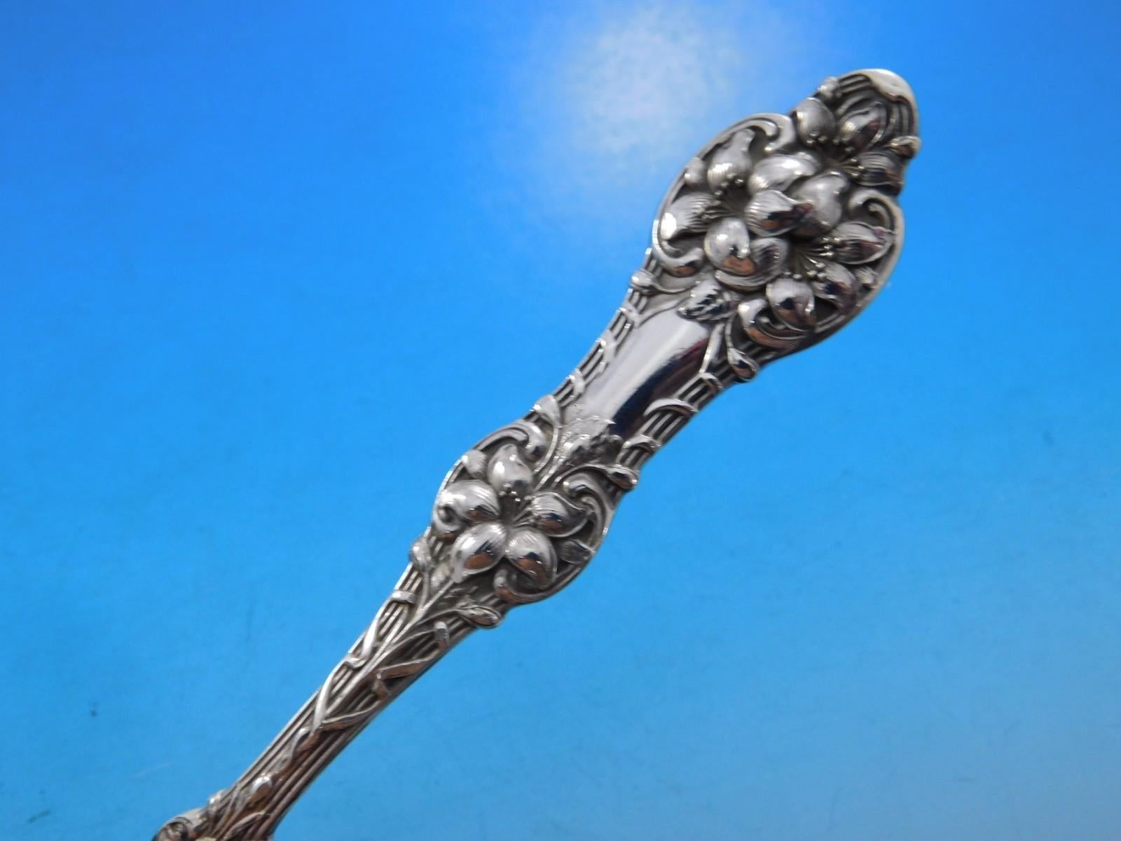 Set di posate in argento Sterling Old Orange Blossom by Alvin 12 Servizio 110 pz Pranzo in vendita 1