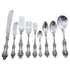 Old Orange Blossom by Alvin Sterling Silver Flatware Set 12 Service 110 pc Lunch