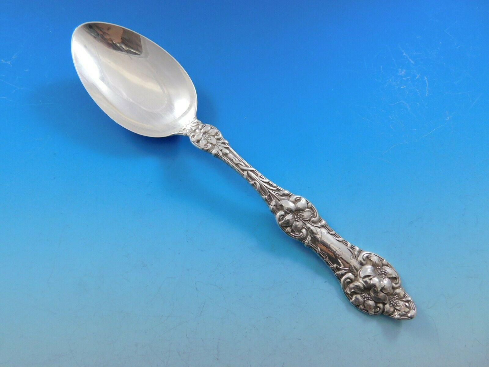 Old Orange Blossom by Alvin Sterling Silver Flatware Set Service 55Pc B Monogram 1