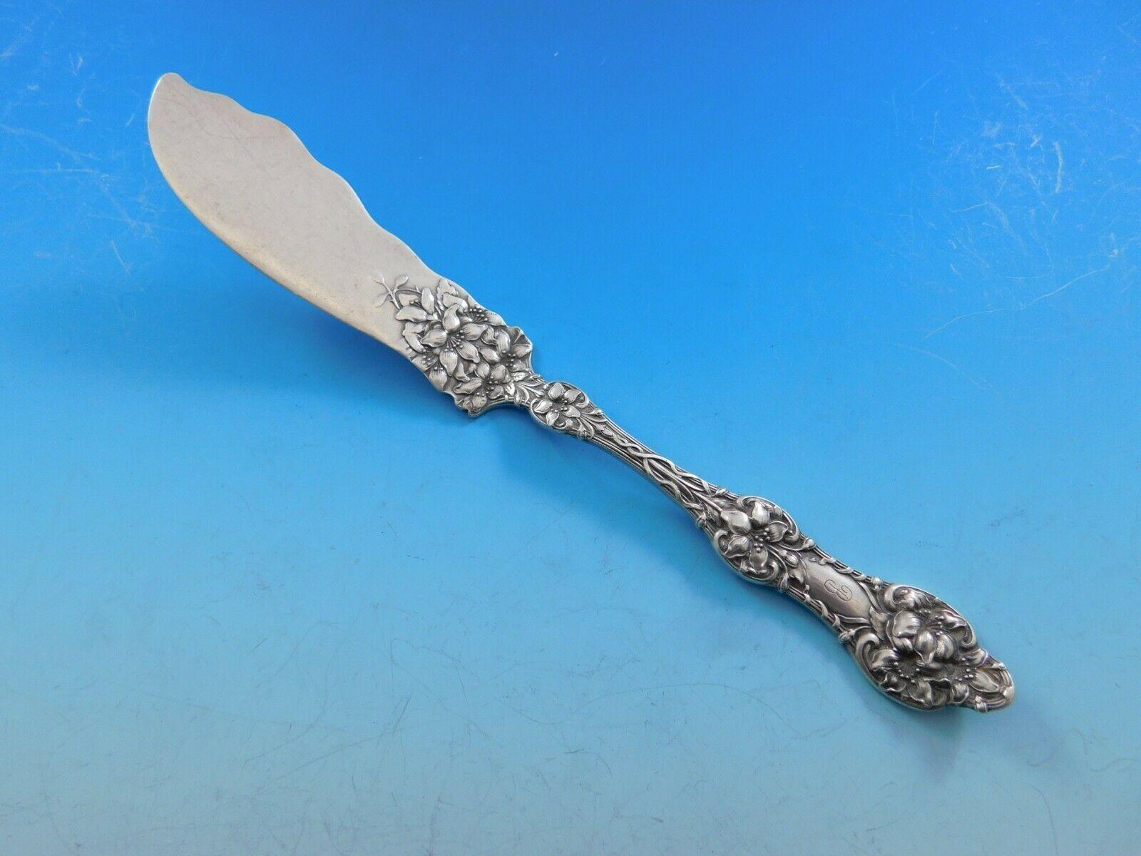Old Orange Blossom by Alvin Sterling Silver Flatware Set Service 55Pc B Monogram 3