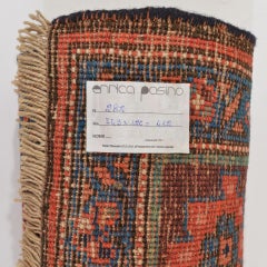 Antique Oriental Carpet, Wool Weave, Elegant Design, Circa 1960s