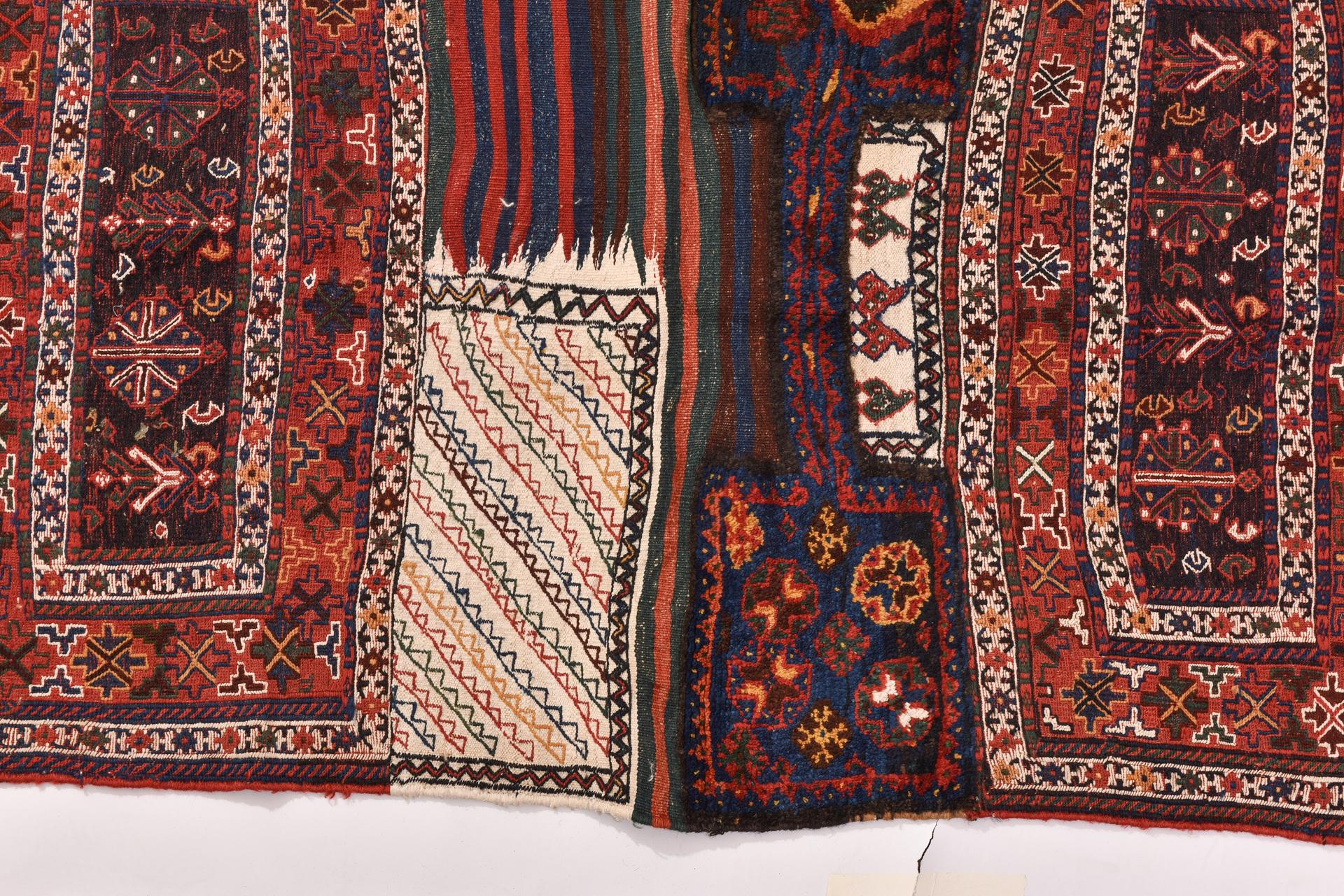 Central Asian Old Oriental Saddle - Carpet from my Private Collection For Sale