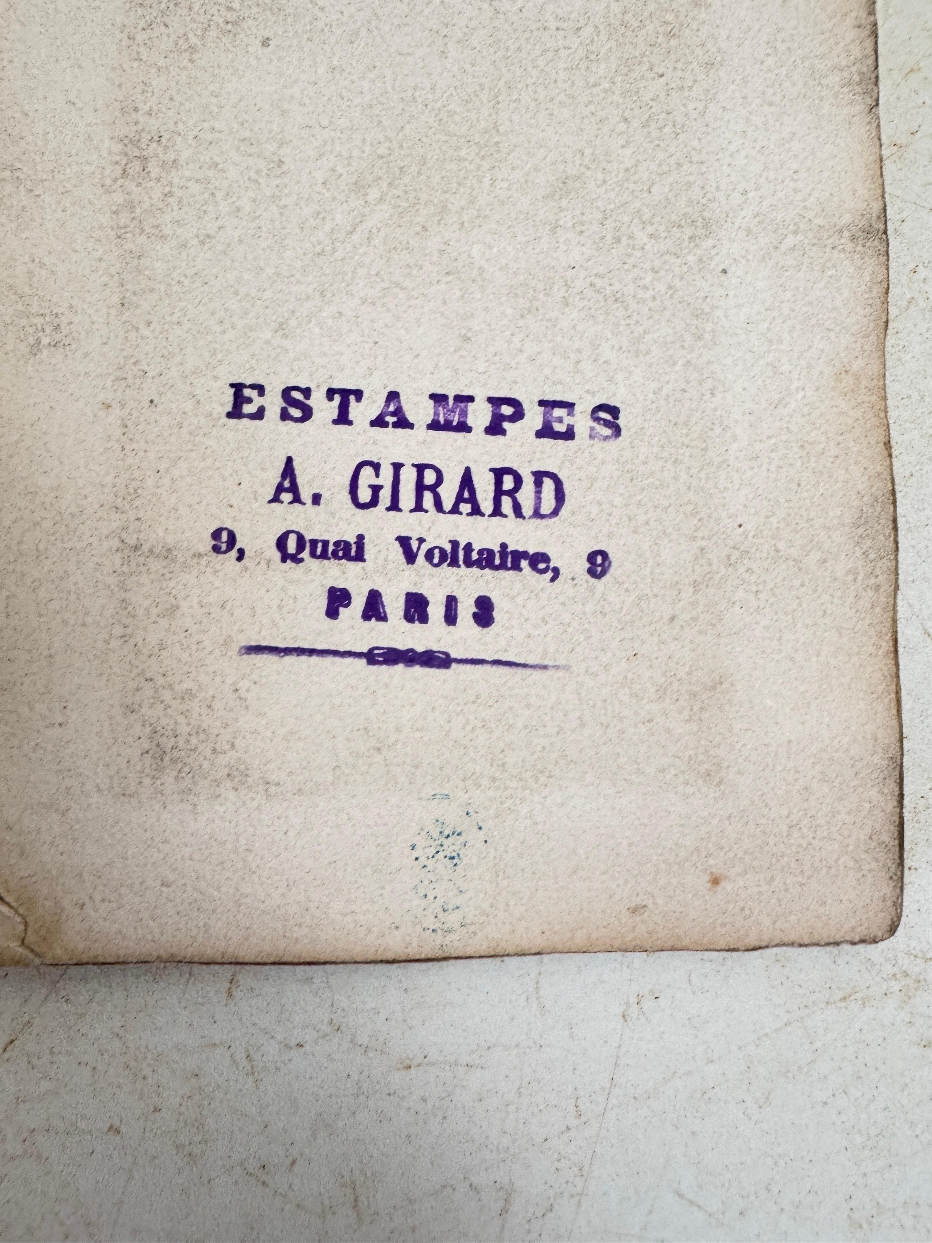 Papier Ancienne gravure originale  Avec des personnages de soldats France 19e série de 10 pièces en vente