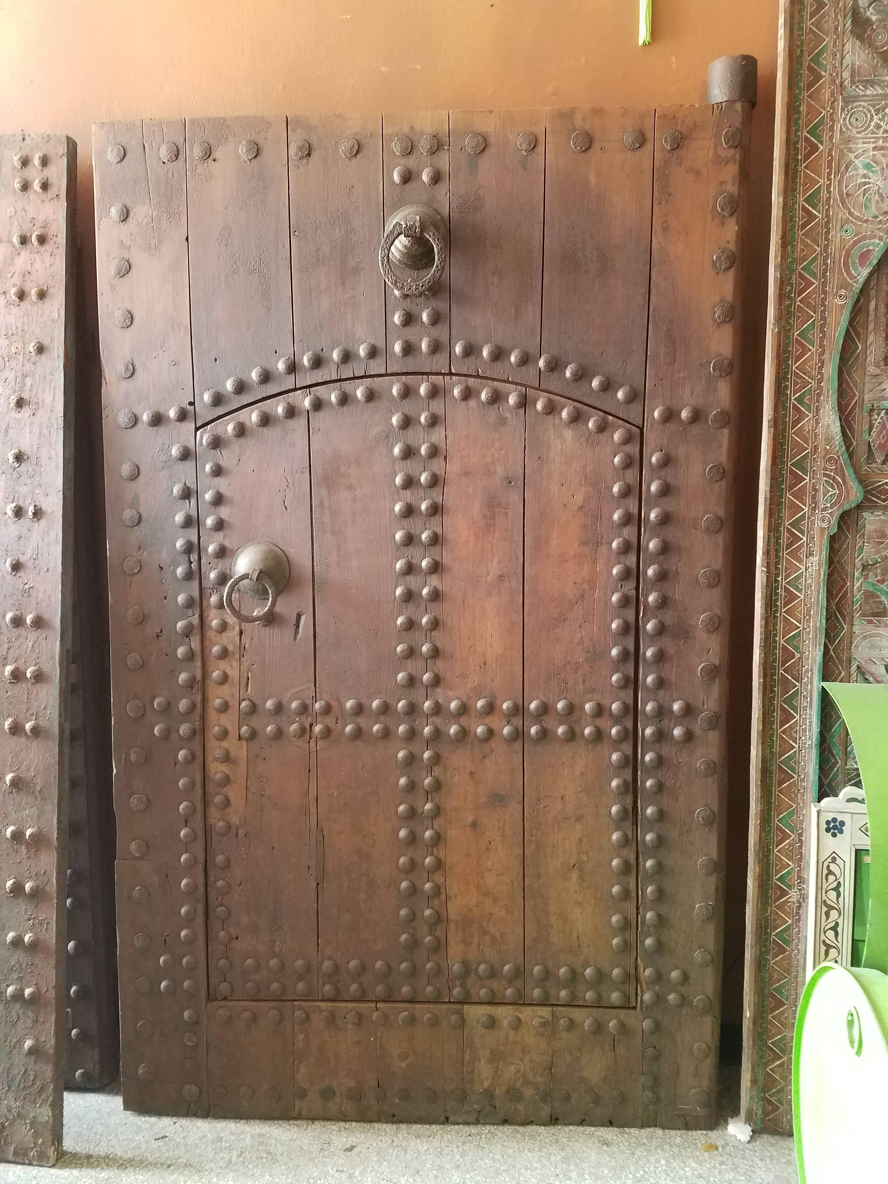 This is a beautiful single panel Moroccan door measuring approximately 79
